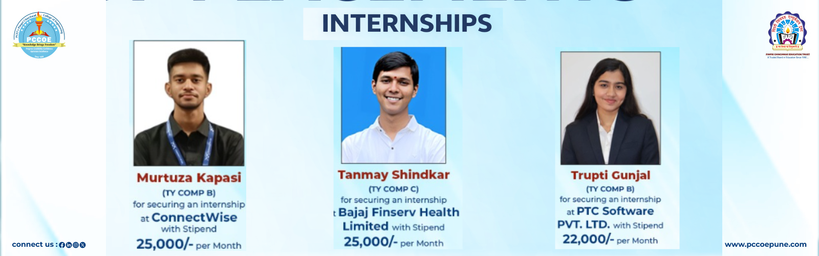 Internship Records Welcome to Department of Computer Engineering