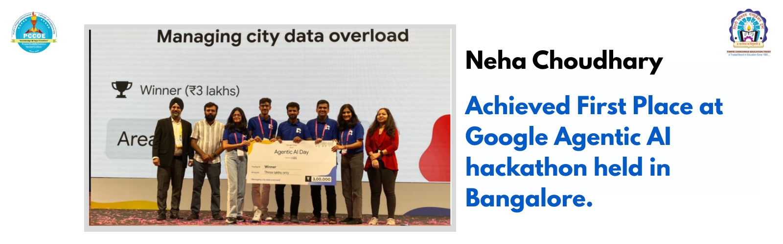 Google Agentic AI hackathon Winner Welcome to Department of Computer Engineering